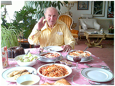 Man at the dinner table